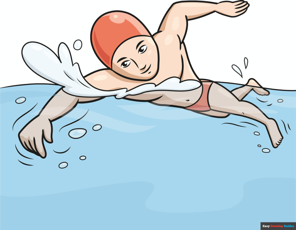 How To Draw A Boy Swimming Featured Image 1200